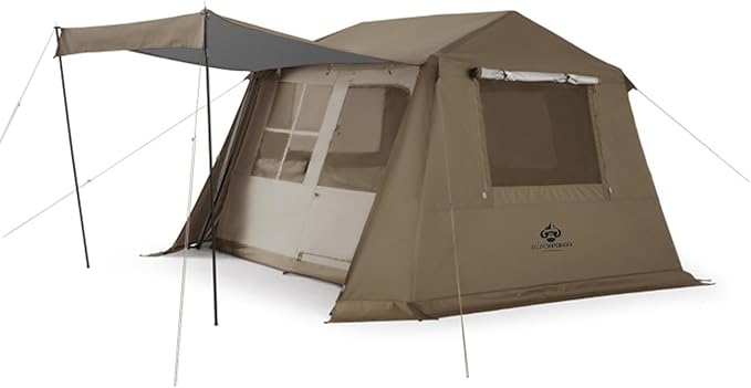 Jupiter 5 6 13 Outdoor Camping Tent for 4 6 8 People Fully Automatic Quick Opening Canopy for Outdoor Picnic Park &amp Family Use Silver Coated Sunscreen &amp Waterproof