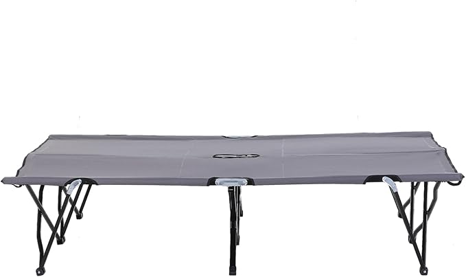 Elevated Camping Cot 2-Person Portable Sleeping Cot with Carry Bag