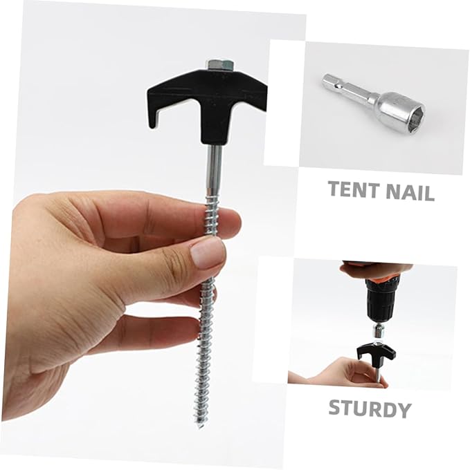HANABASS 1Set Heavy Duty Tent Stakes for Camping Durable Lightweight Tent Pegs for Securing Tents Awnings and Canopies Reusable Ground Anchors for Outdoor Use