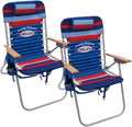 Tommy Bahama Hi-Boy 17 Seat Height 4-Position Lace-Up Suspension Folding Beach Backpack Chair