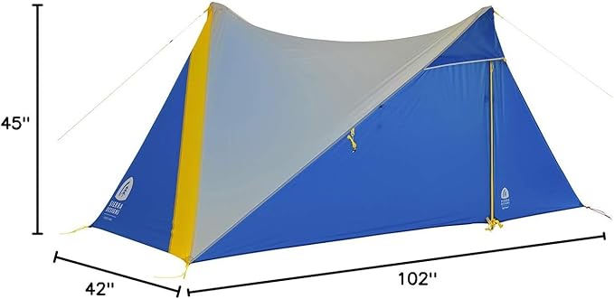 Sierra Designs High Route 1P Non-Freestanding Ultralight Trekking Pole Shelter for Thru Hiking Backpacking Camping Designed by Andrew Skurka