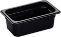 Cambro 44HP110 Food Pan 1/4 X 4 H-Pan Black Case of 6