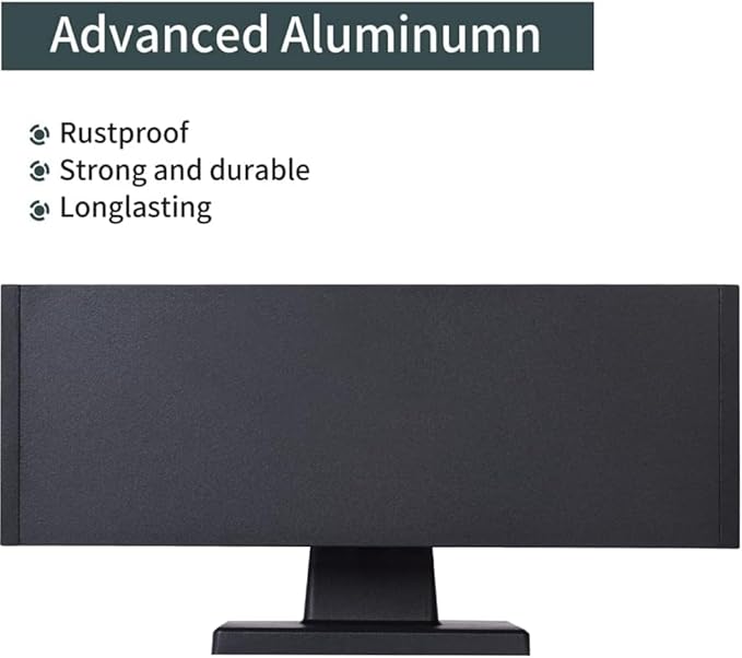 Outdoor Wall Lights Up Down Porch Lights Modern Exterior Light Fixture Waterproof Anti-Rust Outdoor Wall Sconce14wMatte Black (BD001)