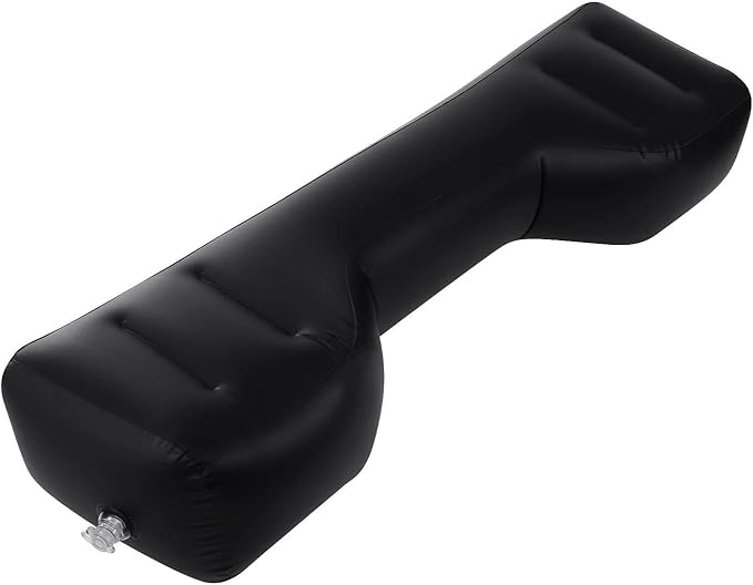 SUV Inflatable Mattress Car Electric Inflatable Bed Camping Car Inflatable Mattress PVC Flocking Car Mattress Cigarette Lighter Fast Inflatable Bed (Black)