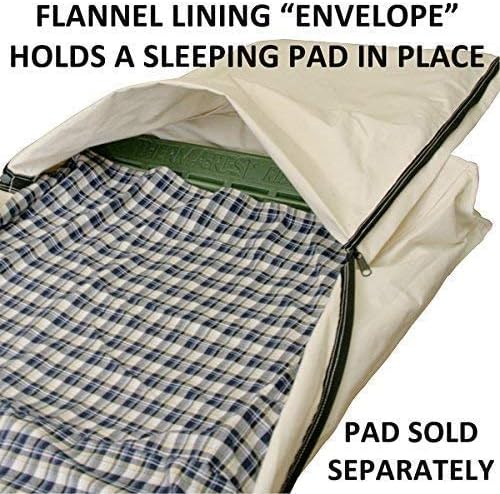 TrailMax Canvas Cavalry-Style Cowboy Bedroll Premium Lined Sleeping Bag Cover Durable 12oz Canvas Comfy Flannel Liner Winter Camping Sleeping Bed Roll Cowboy Bed Roll for Camping