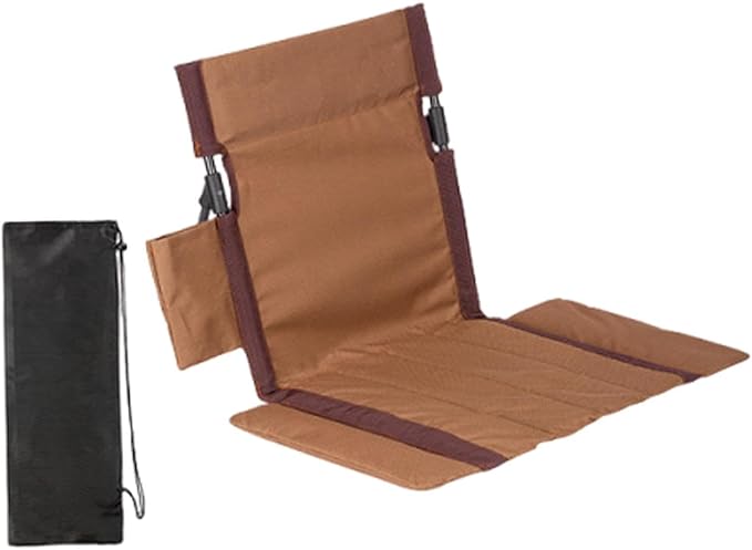 Outdoor Camping Backrest Padded Cushion Pad with Carry Bag Floor Backrest Chair for Trekking