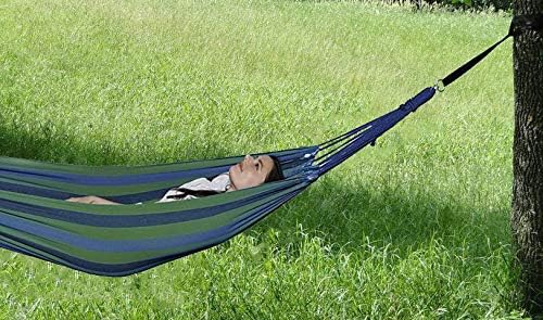 Trekmate Breathable Cotton Fabric Canvas Single Person Brazilian Hammockfor Camping Outdoors Gear Backpack Hiking HuntingBackyard