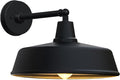JOESA Large 15 inch Outdoor gooseneck barn Light Classic Farmhouse Rural Wall Mounted Straight arm gooseneck Light Fixture Suitable for External Lighting fixtures in Houses porches and garages