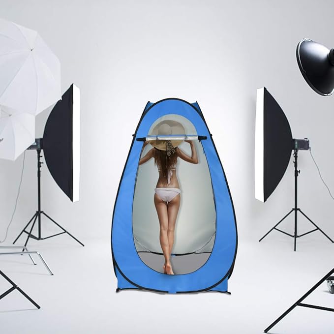 Outvita Pop Up Shower Tent Instant Privacy Camping Changing &amp Toilet Tent 6.23FT Portable Outdoor Shelter for Hiking Fishing Picnic Beach with Carring Bag 4 Stakes