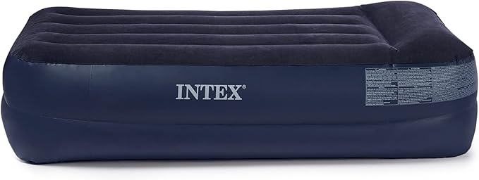 Intex Pillow Dura-Beam Series Rest Raised Airbed with Internal Pump (2020 Model)