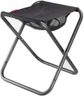 Portable Folding Camping Stool with Storage Mesh Pocket Compact &amp Lightweight Ideal for Outdoor Activities - 31x36x40CM