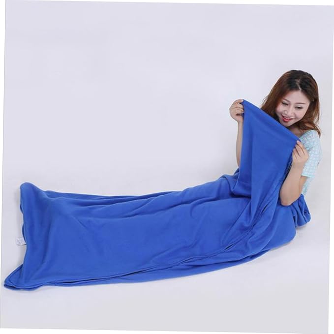 balacoo Ultra Lightweight Fleece Sleeping Bag for Adults Double-Sided Outdoor Camping Travel Blanket for Picnics Naptime and Resting in Nature