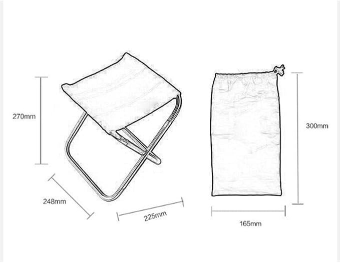 Camping Stool Outdoor Portable Fishing Chair Aluminum Alloy Fishing Camping Barbecue Practical Picnic Folding Chair Stool ﻿