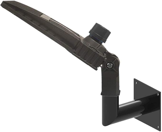 ledmo 90 Degree Wall Mount Bracket - L Shape Bracket Tenon Adaptor for Outdoor LED Parking Lot Light Dusk to Dawn Outdoor Commercial LED Shoebox Lights with Photocell Street Lighting Yard Fixture