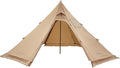 VEVOR Hot Tent Camping Tipi Hot Tents with Stove Jack Portable Winter Camping Tents with Snow Skirt Easy Setup Waterproof 4 Season Shelter Tents for Fishing Backpacking
