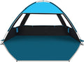 COMMOUDS Beach Tent Sun Shade for 3/4/6/8 Person UPF 50+ Beach Sun Shelter Canopy Tent Lightweight Easy Set Up and Carry