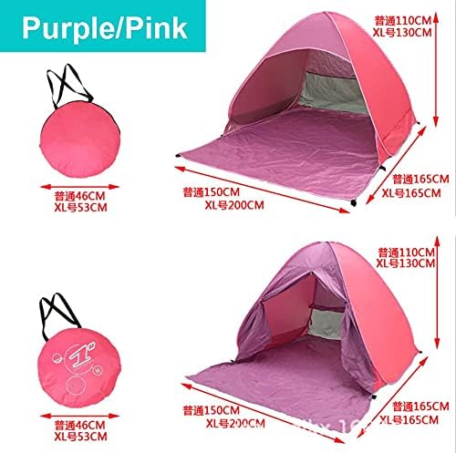 UPF 50+ Pop Up Beach Tent Sun Shelter Portable Anti UV Sun Shade Shelter for 1~3 Person Outdoor Activities Camping Fishing Hiking Picnic Touring