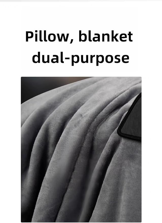 3-in-1 Pillow Blanket Convertible - 2-in-1 Pillow &amp Plush Fleece Blanket for Adults All Seasons Travel Accessory | Nap Office Camping Sofa &amp Airplane Essentials (Green)