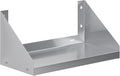 AmGood Stainless Steel Wall Shelf with Side Guards (24 Long x 12 Deep)
