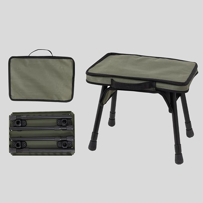 Outdoor Furniture 2 in 1 Folding Table Stool Camping Outdoor Practical Small Table Aluminum Alloys Folding Small Chair for Camping Picnics