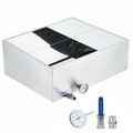 Maple Syrup Evaporator Pan with Value 24x24x7 in 304 Stainless Steel Evaporator Pan for Home Outdoor Efficient Boiling Maple Syrup 17.5 gal Silver