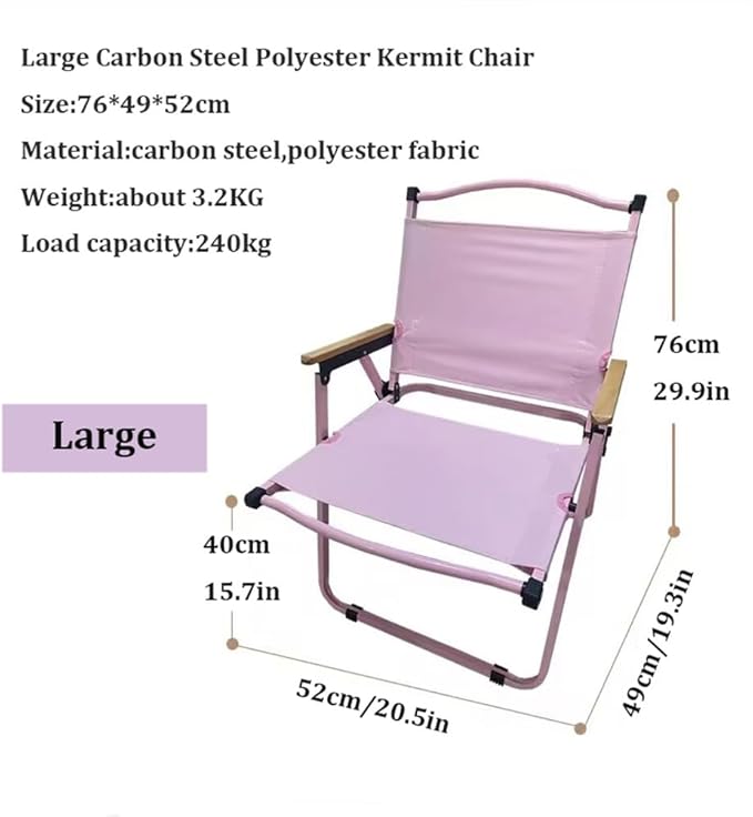 Portable Folding Camping Chair - Ultra - Light with 300 - LB Capacity(Large4 Pieces)