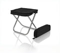 Foldable Backpack Stool for Adults - 12 Compact Portable Folding Chair 300LBS Capacity Durable 900D Oxford Fabric No Assembly for Camping Fishing Travel &amp Outdoor (Black)