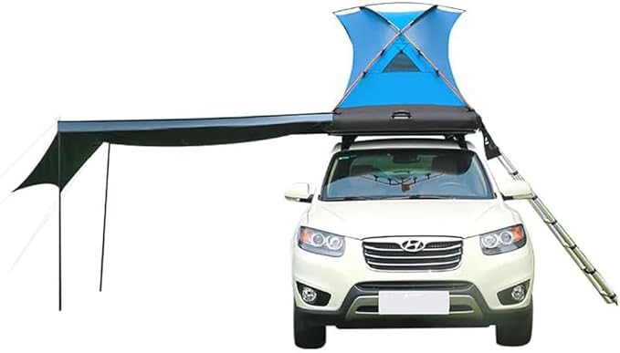 2 Person Inflatable Car Roof Top Tents with Pump and Awning4 Season Camping Dome Roof Top Tent Camping Tent for SUV Truck and Universal CarEasy Setup
