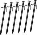 6Pcs Metal Tent Stakes Heavy Duty Ground Pegs for Camping Durable Outdoor Ground Stakes with Sharp Tips for Secure Tent Setup Wind Resistant Design for Tents Canopies