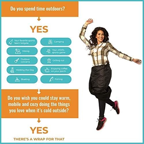 Mozy Tall | The Wearable Thermal Wrap for The Outdoors | 2 Inches Taller | Black