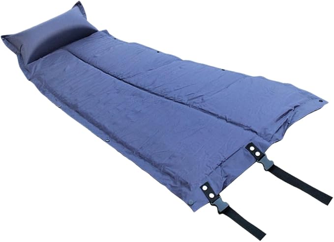 Happyyami Wear Resistant Portable Inflatable Sleeping Pad with Pillow Compact Camping Mat for Hiking Picnic Outdoor Use Lightweight Full Sleep Pad for Cold Ground Insulation