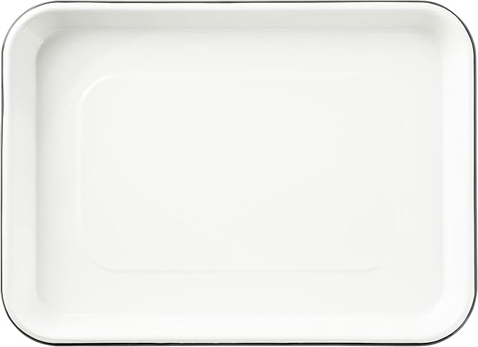 TableCraft 10347 White Enamel 1/4 Size Sheet Pan