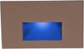 WAC Landscape Lighting LEDme 120V LED Horizontal Indoor and Outdoor Step and Wall Light Blue in Bronze