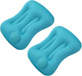 COOL &amp FRESH Inflatable Travel Pillow 2 Pack - Back Waist Support Pillow for Long Distance Traveling and Long Hours Sitting