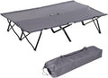 Elevated Camping Cot 2-Person Portable Sleeping Cot with Carry Bag