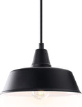10 Inch Farmhouse Pendant Lighting Black Outdoor Barn Porch Ceiling Mount Lights Fixture Indoor Kitchen Island Hanging Light for Home Hallway Pendant Lamp for Entrance Adjustable