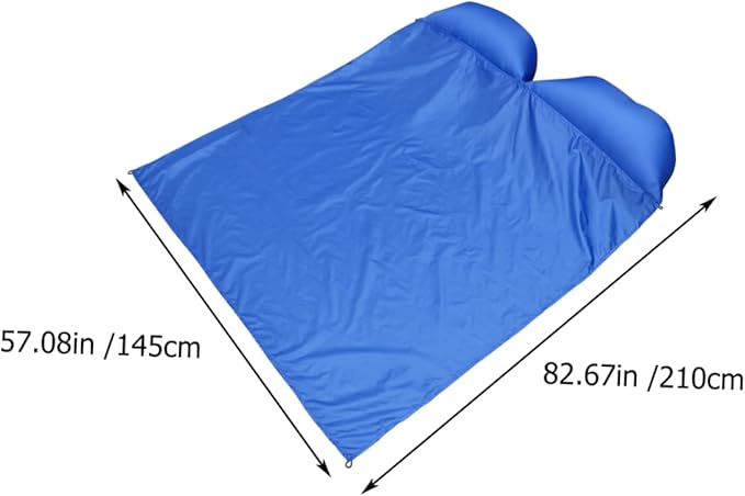 4pcs Oxford Portable Inflatable Camping Sleeping Pad for Beach Travel Reusable Nails