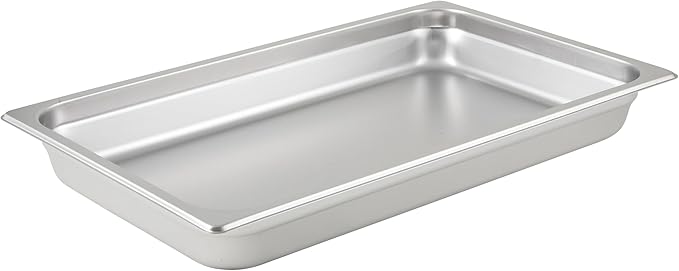 Winco 2 1/2-Inch Anti-Jamming Steam Pan Full 24-Gauge
