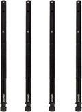 IGT Camping Table Legs 5-Level Adjustable Height Telescopic 7075 Aluminum Alloy Black Anodized Finish Lightweight Easy Installation Stable Support for Cooking Picnic BBQHiking (Set of 4)