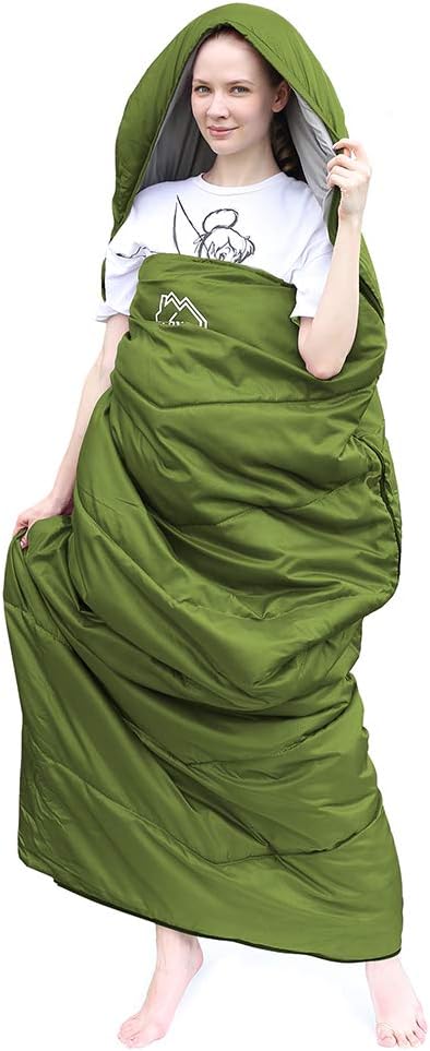 XL Size Upgraded Version of Camping Sleeping Bag 4 Seasons Warm and Cool Lighter Weight Adults and Children Can Use Waterproof Camping Bag Travel and Outdoor Activities