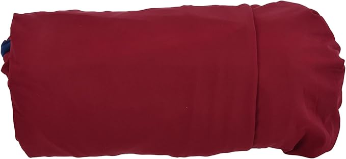 Multifunctional Elastic Sleeping Liner Skin Friendly Comfortable and Breathable to Carry with Storage Versatile Use for Camping Hiking Backpacking (Wine Red)