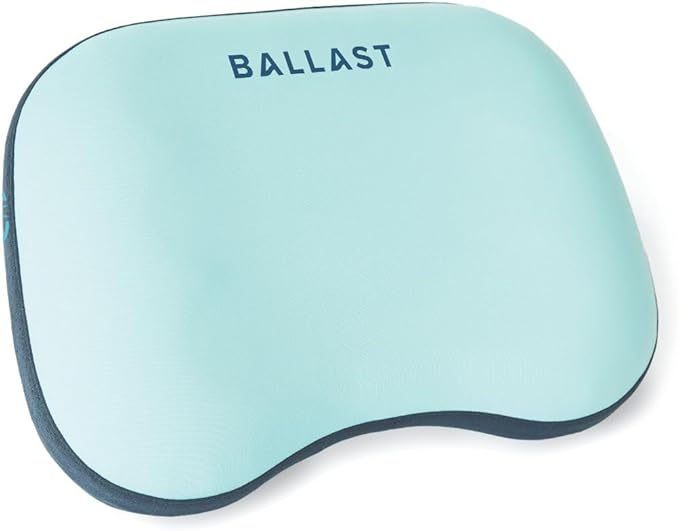 Ballast Beach Pillow - A Comfy Inflatable Camping Pillow That Stays Put On Windy Beaches Great for Pools Festivals and Camping - Tropical Blue (Standard Edition)