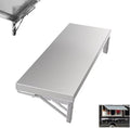 Concession Shelf 35.4 L x 12 W Folding Concession Shelf for Food Truck Stainless Steel Drop Down Folding Serving Food Shelf Stand for Concession Windows