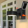 Porch Lights with GFCI Outlet Dusk to Dawn Outdoor Wall Light with Outlet LED Aluminum Exterior Light Fixture Waterproof Outside Lights for House Front Door Patio Garage