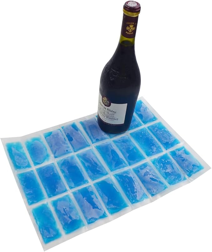 SportEmblema Reusable Ice Pack for Lunch Boxes 2 Pack Large Ice Pack Blanket Cooler Easy to Cut Ice Sheet for Lunch Bag 14.76x10.43 Long Lasting Freeze Ice Packs for Meal Prep Non-Toxic BPA Free