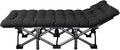 Portable Steel Foldable Camping Bed with Removable Mattress Portable Folding Camping Cot Comfortable Camp Bed for Outdoor Office Comfortable