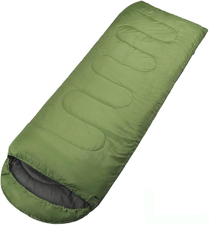 Camping with Drawstring Hood Lightweight Mummy Bag for Cold Weather Hiking Outdoors Olive Green Includes Internal Pouch for Valuables