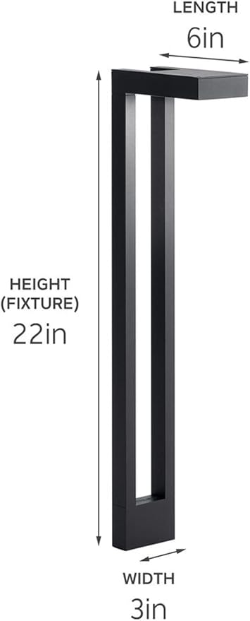Kichler 12V Two Arm Path Light Textured Black 22.00x6.00x3.00