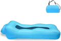 Compact Pump-Free Inflatable Lounger Portable Waterproof Air Leakage-Proof Design for Backyard Beach Trips Camping picnics and Music Festivals (A)