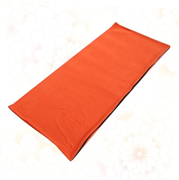 Fleece for Adults Comfortable Outdoor Camping Gear with Opening Compact Storage Bag Linkable Design for Hiking Travel Orange